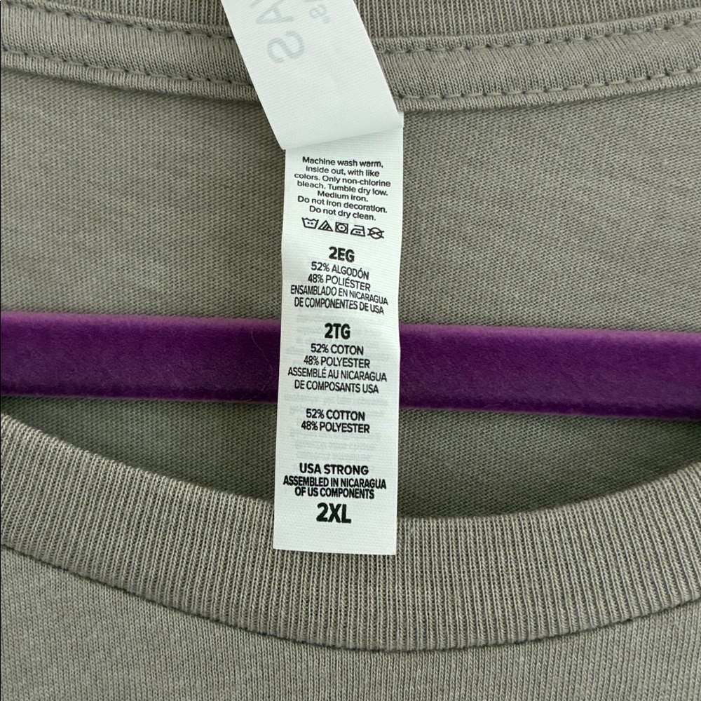 Gray Graphic T-Shirt 2XL new without tags faith is essential - Picture 3 of 5